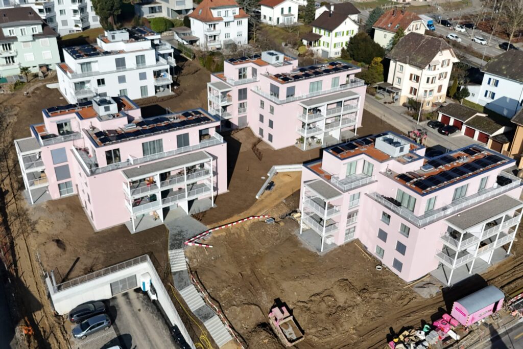 Neubau, Wohnungsbau, Überbauung, Bauleitung Bern, Obra Bauleitung, Halter AG.